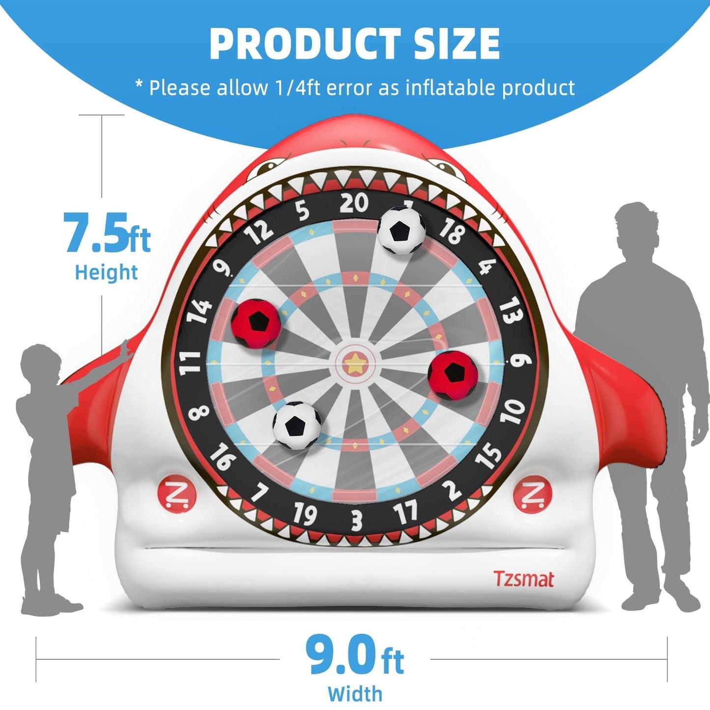 Inflatable Game Outdoor Giant Dartboard for Soccer Large Carnival Outdoor Gam...