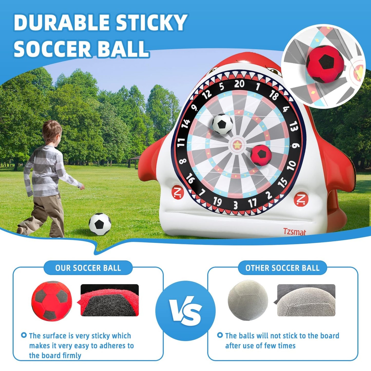 Inflatable Game Outdoor Giant Dartboard for Soccer Large Carnival Outdoor Gam...